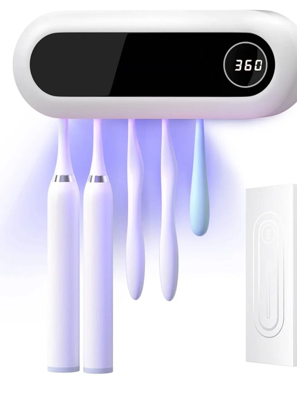 MIMORE Toothbrush Holder Wall Mounted, 5 Slots